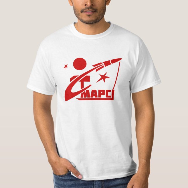 Sowjetisches Mars-Raum-Programm T-Shirt (Vorderseite)