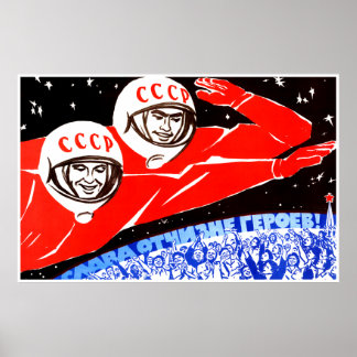 sowjetisches Propaganda-Poster Poster