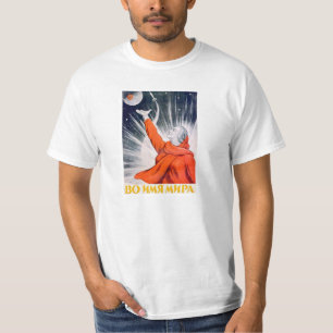 Sowjetisches Raum-Propaganda-Plakat-Shirt T-Shirt