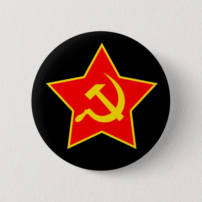 sowjetisches Star-Button Button (Vorderseite)