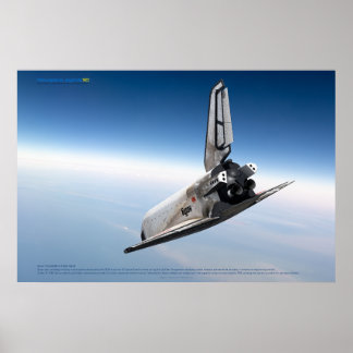 Sowjetisches Weltraum-Icon: Buran-Wiedereintritt Poster