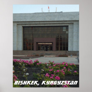 Sowjetmuseum, Bischkek Frunze, Kirgisistan Poster
