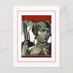 Sowjetposter Postkunst: Eine starke Seite Postkarte