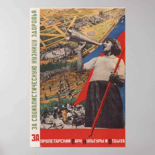 Sowjetpropaganda Poster (Vorne)