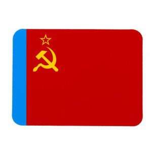 Sowjetrussland-Flagge, UdSSR, CCCP, Kommunismus, L Magnet