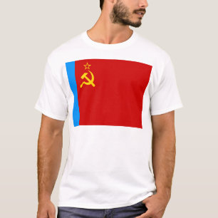 Sowjetrussland-Flagge, UdSSR, CCCP, Kommunismus, L T-Shirt