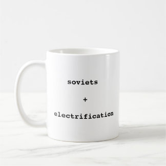 Sowjets + Elektrifizierungs-Tasse Kaffeetasse