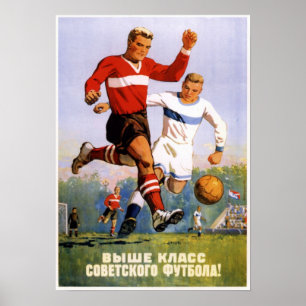 Sowjetsowjetische Fußballpropaganda 1954 Poster