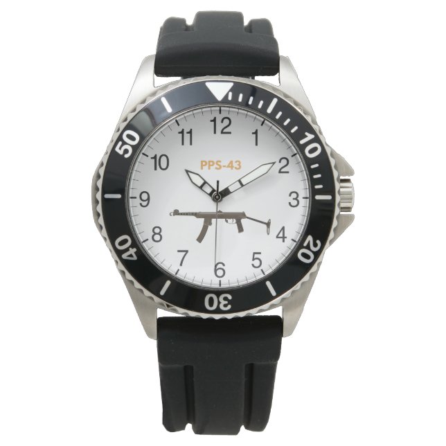 Sowjetunion 2 PPS-43 Submaschinengüter Armbanduhr (Vorderseite)