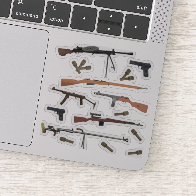 Sowjetunion 2 Waffen Aufkleber (Detail)