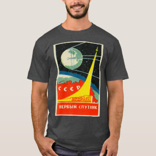 Sowjetunion UdSSR CCRP Raumfahrtprogramm Vintage T-Shirt