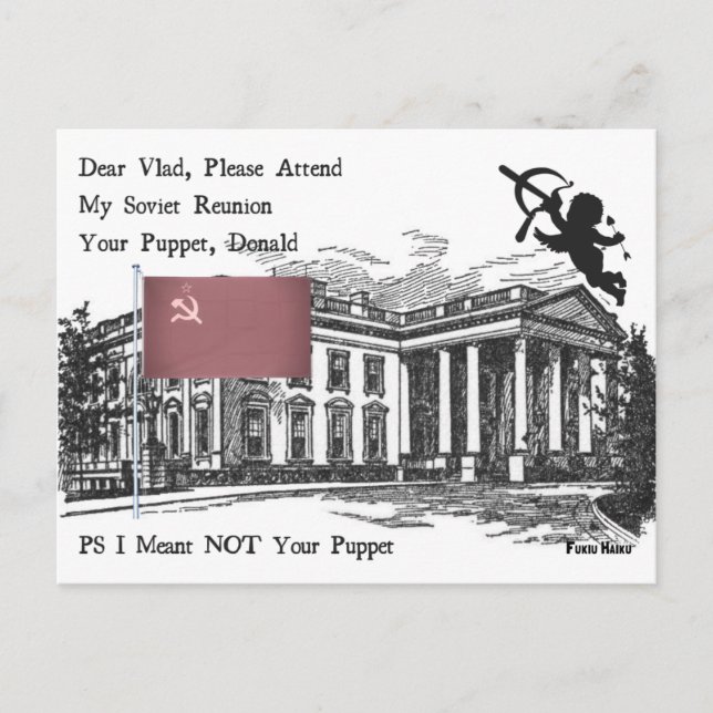 SowjetWiedersehen Haiku Postcard Postkarte (Vorderseite)