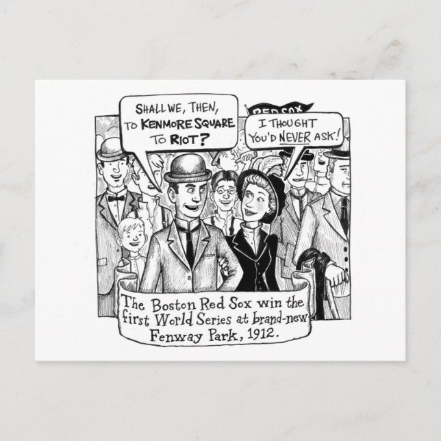 Sox Fans Riot, 1912 Postkarte (Vorderseite)