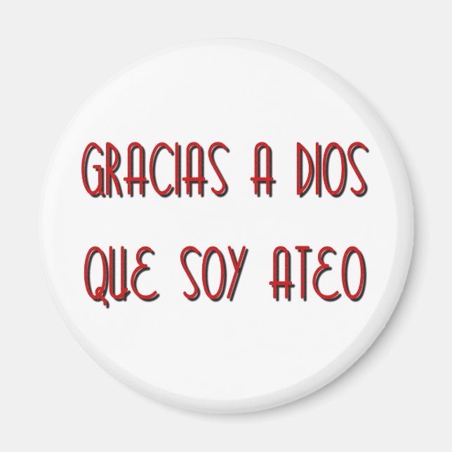 Soy Ateo Magnet (Vorne)