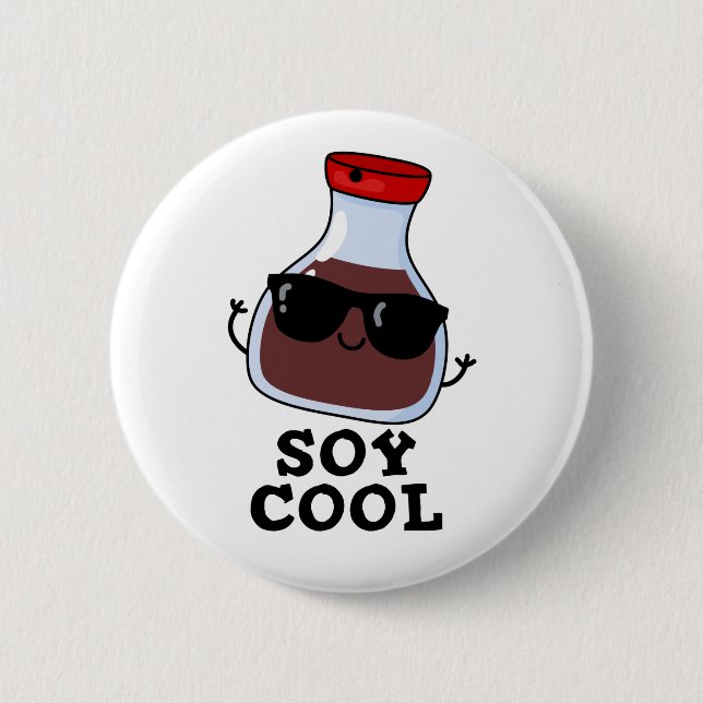 Soy Cool Funny Soy Sauce Puff Button (Vorderseite)