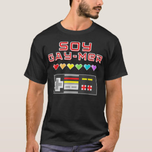 Soy Gamer Gay Mer - Lgbtq Gamer 80er Jahre Vintage T-Shirt