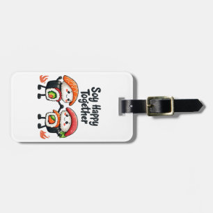 Soy glücklich zusammen Sushi Kawaii japanisches Es Gepäckanhänger