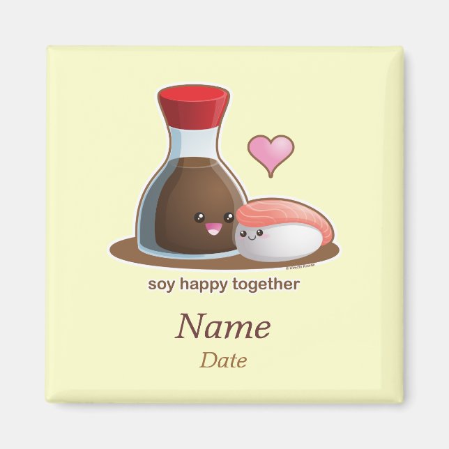 Soy Happy Magnet (Vorne)