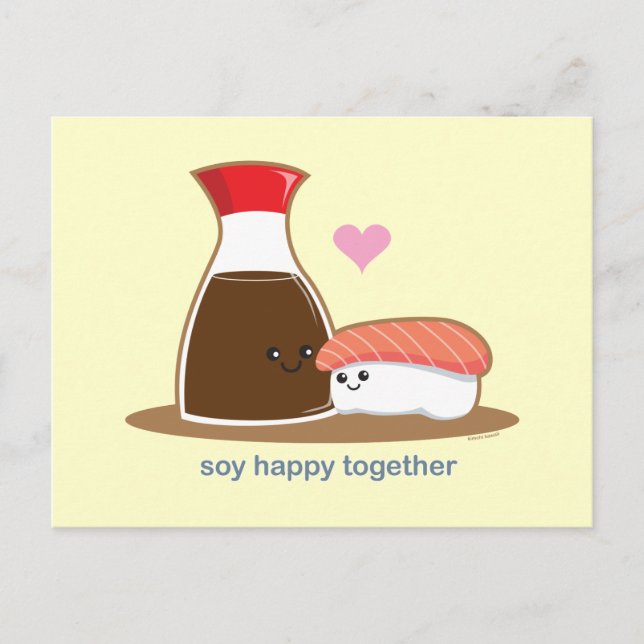 Soy Happy Together Postkarte (Vorderseite)