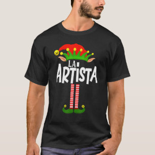 Soy La Artista Elf Familiengruppe Matching in Span T-Shirt