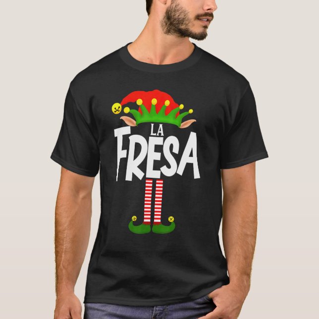 Soy La Fresa Elf Familiengruppe auf Spanisch T-Shirt (Vorderseite)