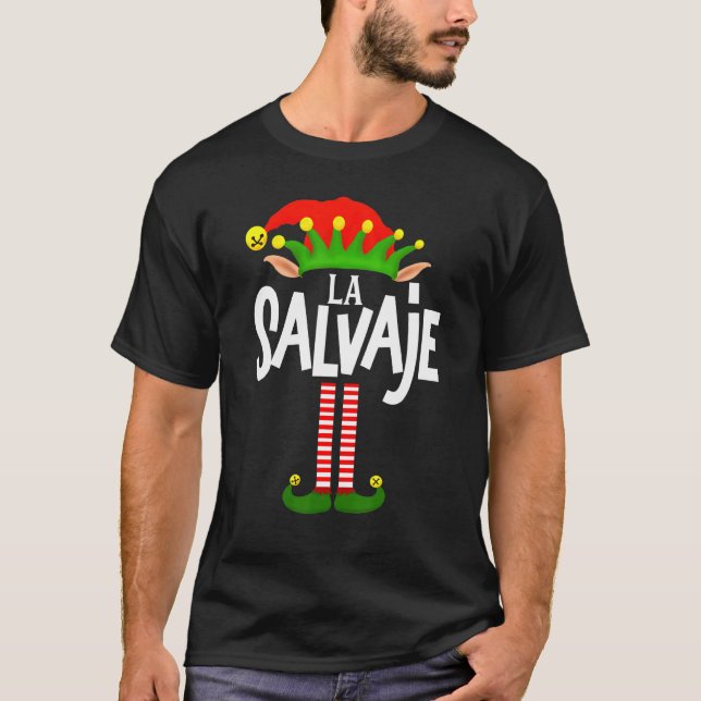 Soy La Salvaje Elf Familiengruppe Matching in Span T-Shirt (Vorderseite)