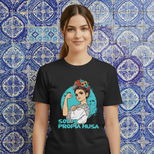 Soy Mi Propia Musa Blumenkrone Empowered Mexikanis T-Shirt