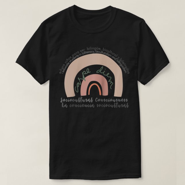 Soy Profe Bilingue Bilingual Educator T-Shirt (Design vorne)