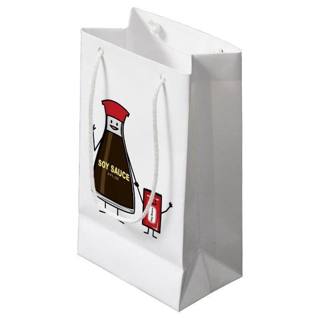 Soy Sauce Flasche Packet Kinder-Kondition asiatisc Kleine Geschenktüte (Vorderseite Schrägansicht)
