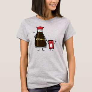 Soy Sauce Flasche Packet Kinder-Kondition asiatisc T-Shirt