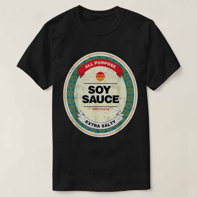 Soy Sauce Funny Halloween-Kostüm T-Shirt (Design vorne)