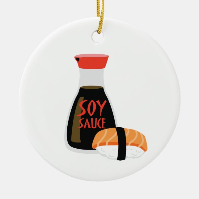 Soy Sauce Keramik Ornament (Vorne)