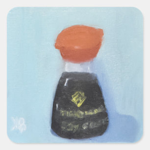 Soy Sauce Quadratischer Aufkleber