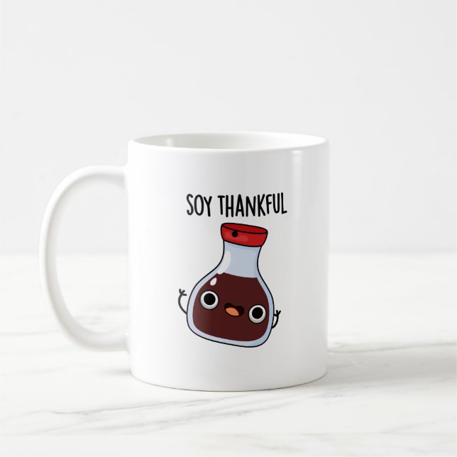 Soy Thankful Funny Soy Sauce Puff Kaffeetasse (Links)