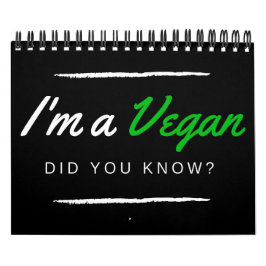 Soy vegan@ lo lo sabías? | Ich bin ein vegane, das Kalender