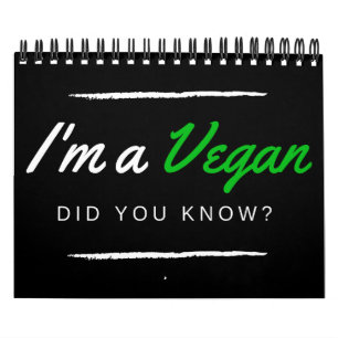 Soy vegan@ lo lo sabías?   Ich bin ein vegane, das Kalender