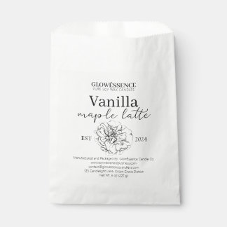 Soy Wax Candle Label Flower pack Geschenktütchen