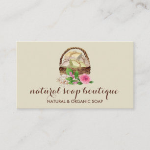 Soy Wax Soap Homemade Lavender Visitenkarte