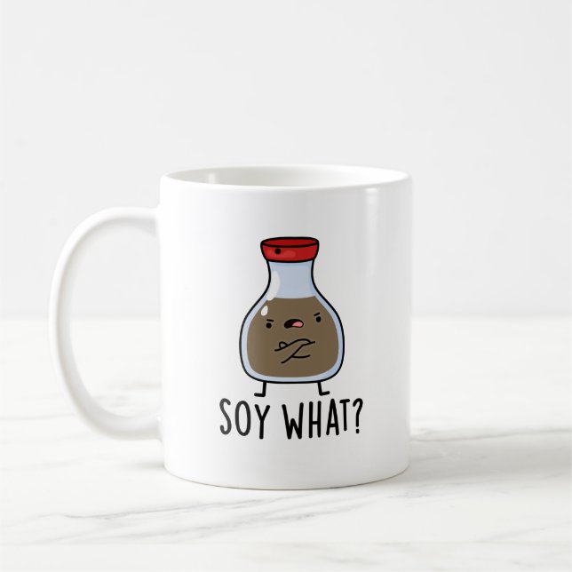Soy What Funny Soy Sauce Puff Kaffeetasse (Links)