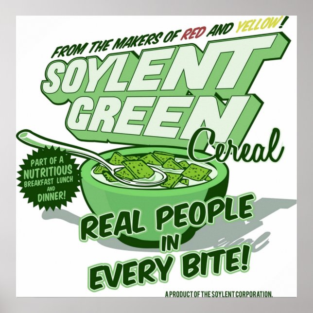 Soylent Green Cereal Poster (Vorne)