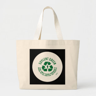 Soylent grüne Taschen-Tasche Jumbo Stoffbeutel