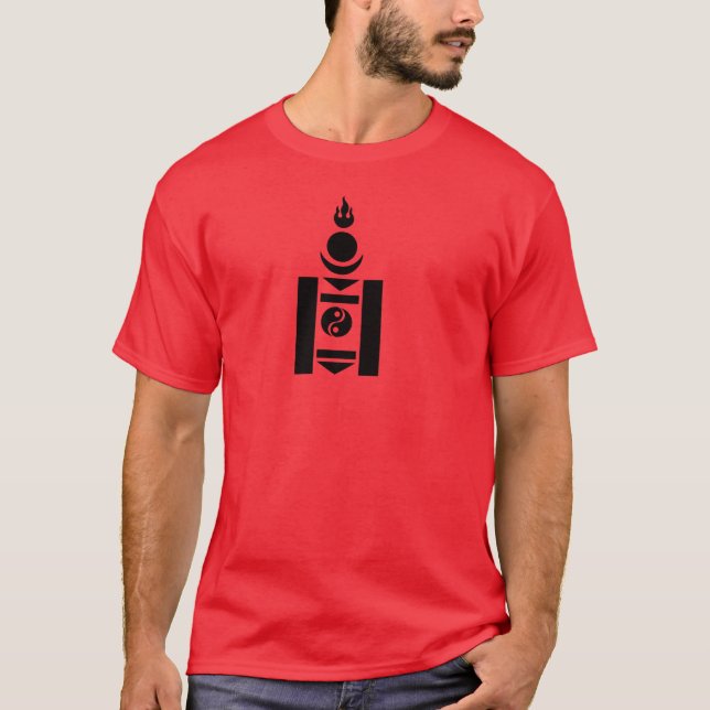 Soyombo Mongolian-Symbol T-Shirt (Vorderseite)