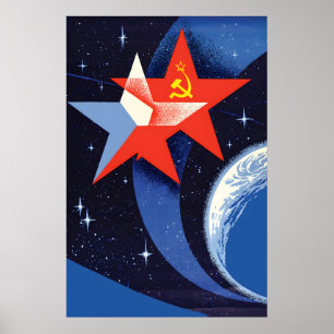 Soyuz 28 Raumfahrtmission (1978) Poster Vintage