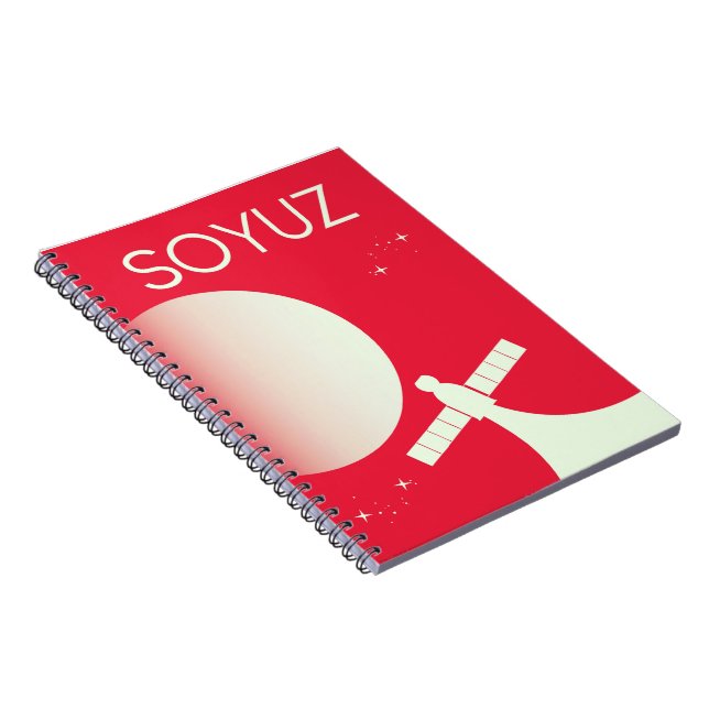 Soyuz Space Art Poster Notizblock (Rechte Seite)