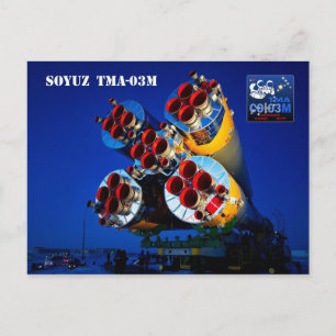 Soyuz TMA-03M Raumfahrzeug, Kasachstan Postkarte