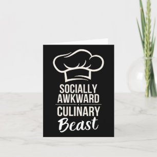 Sozial Awkward Kulinarisches Biest Funny Cook Koch Karte