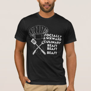 Sozial Awkward Kulinarisches Biest Funny Cook Koch T-Shirt