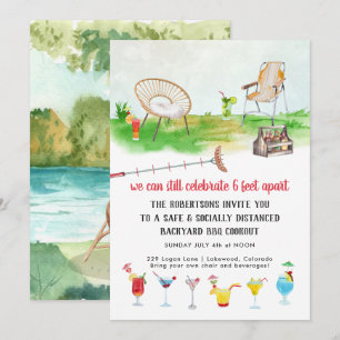 sozial differenziert Grillen Cookout-Party Einladung