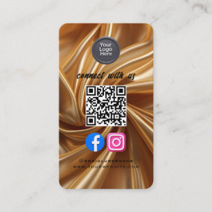Sozial Media QR Code Modern Pro Minimalistisch Ele Visitenkarte