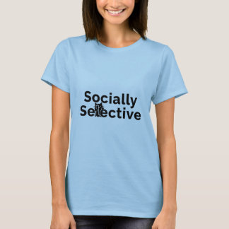 Sozial selektiv | Introvertierte Katzen-Zitat | Lu T-Shirt